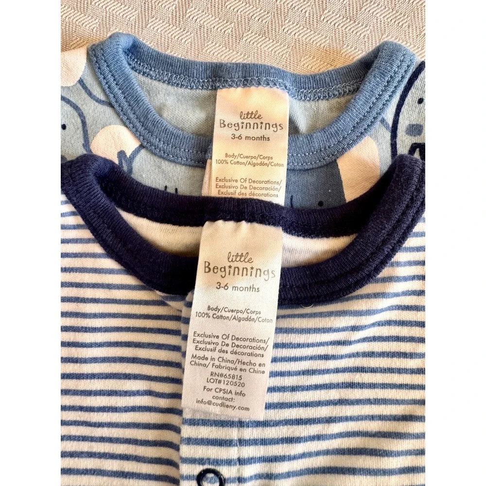 Baby Boy Clothes Bundle Carter's Boden Cat & Jack 3-12M Safari Gingham Denim 7pc